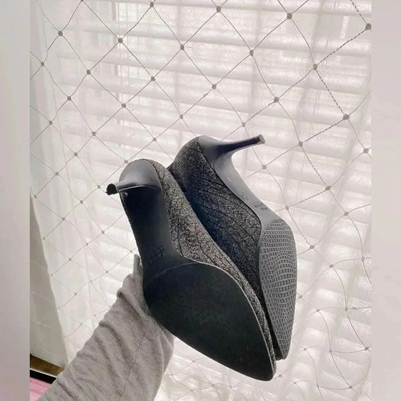 Stuart Weitzman Waverly Gold Black Knit Sock Striped Metallic Booties Size 7.5 - Picture 11 of 14